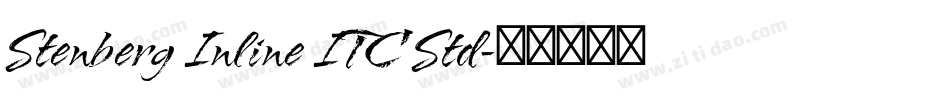 Stenberg Inline ITC Std字体转换